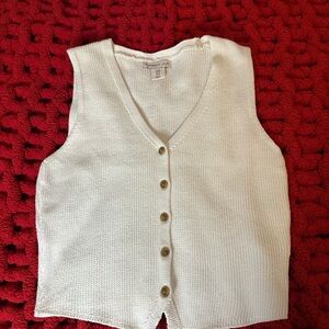 Sincerely Jules Ivory Knit Vest